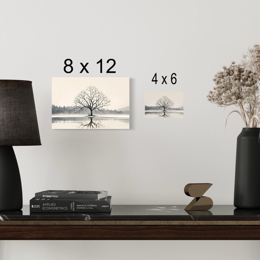 Lone tree HD metal art print 8 by 12 inches - Picture 2 of 3